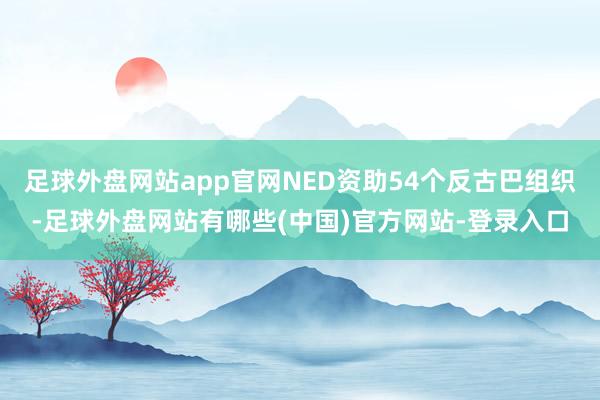 足球外盘网站app官网NED资助54个反古巴组织-足球外盘网站有哪些(中国)官方网站-登录入口