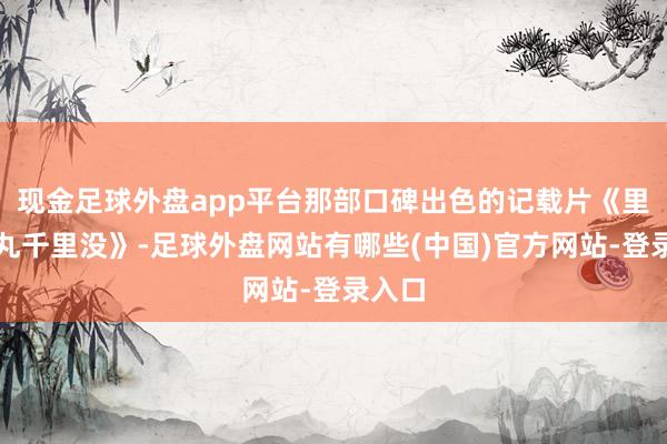 现金足球外盘app平台那部口碑出色的记载片《里斯本丸千里没》-足球外盘网站有哪些(中国)官方网站-登录入口
